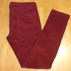 Kut from the Kloth Diana Skinny brushed corduroy pants size 8